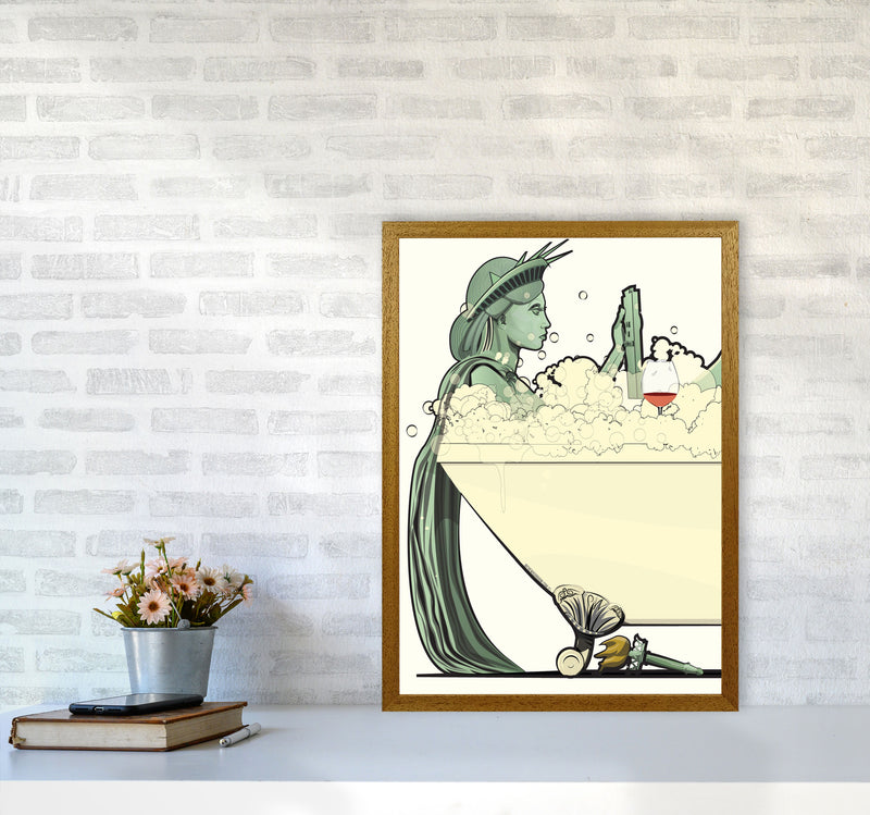 Statue of Liberty Bathroom Print by Wyatt9 A2 Print Only