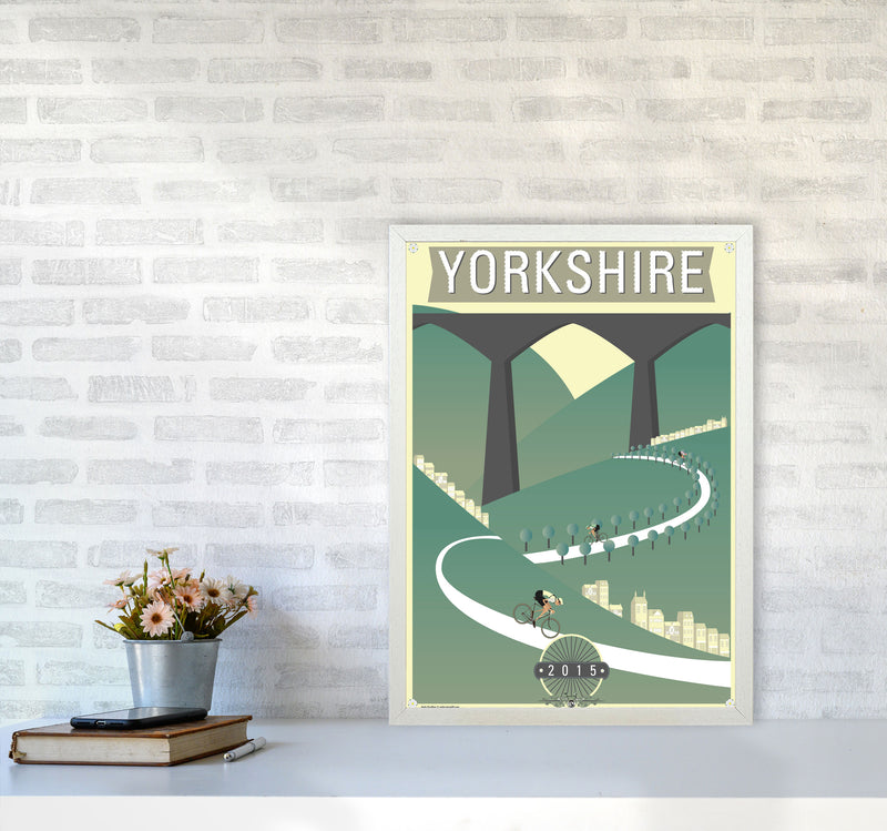 Tour De Yorkshire 2015 Hills by Wyatt9 A2 Oak Frame