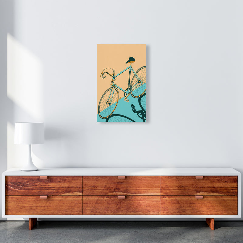 Isometric Cycling Print by Wyatt9 A3 Canvas