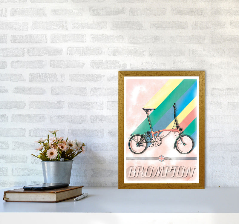 Brompton Vintage Cycling Print by Wyatt9 A3 Print Only