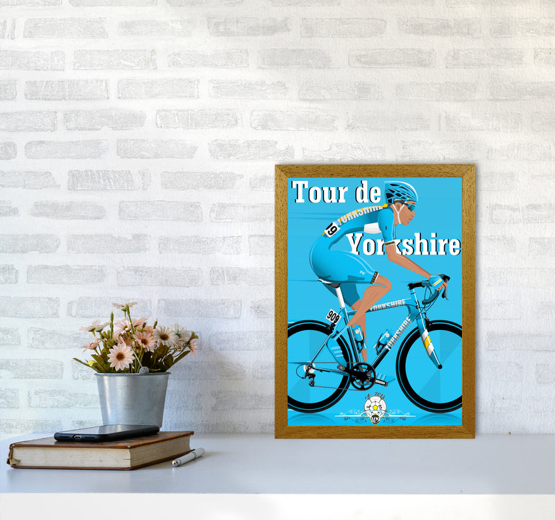 Tour De Yorkshire 2018 Blue by Wyatt9 A3 Print Only