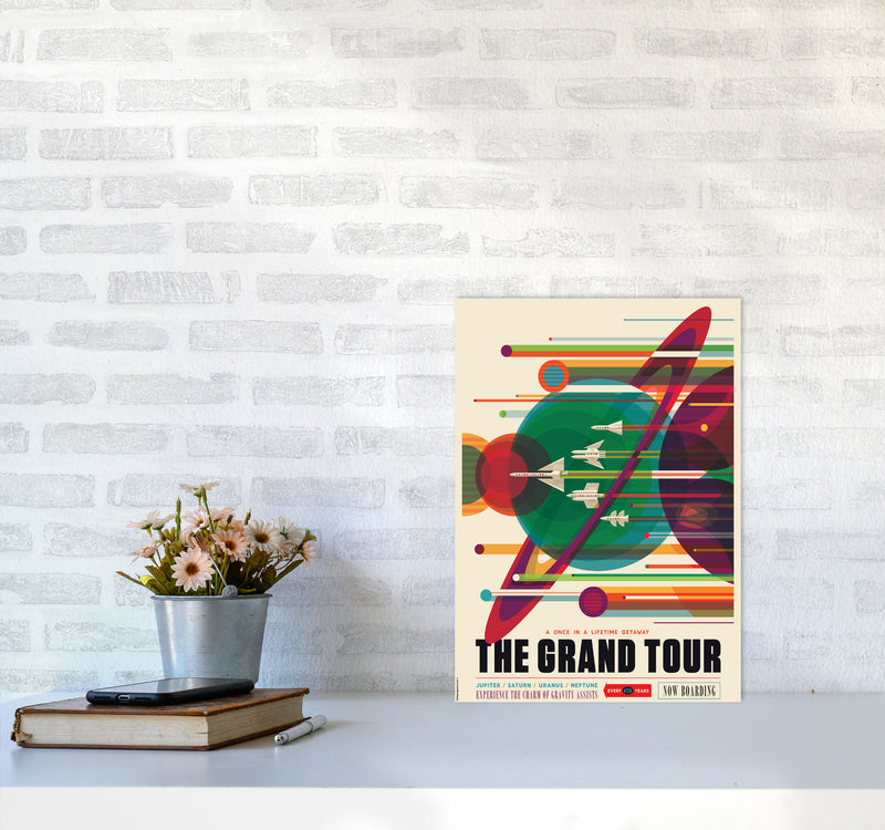 Grand Tour Retro Art Print by Wyatt9 A3 Black Frame
