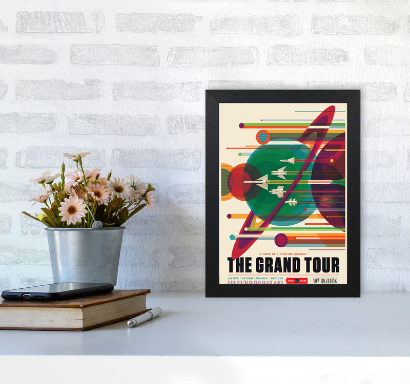 Grand Tour Retro Art Print by Wyatt9 A4 White Frame