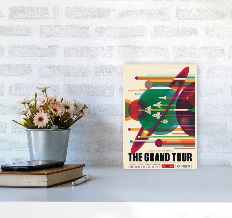 Grand Tour Retro Art Print by Wyatt9 A4 Black Frame