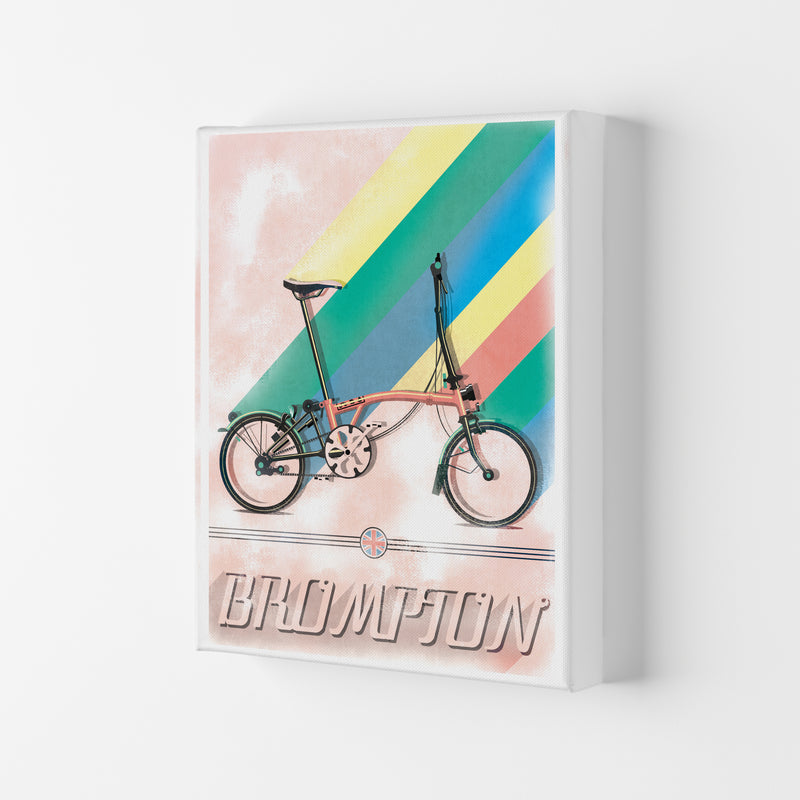 Brompton Vintage Cycling Print by Wyatt9 Canvas