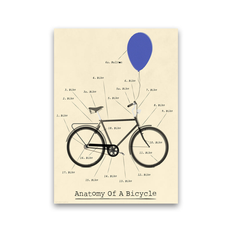 Anatomy of a Bicycle Art Print by Wyatt9 Print Only