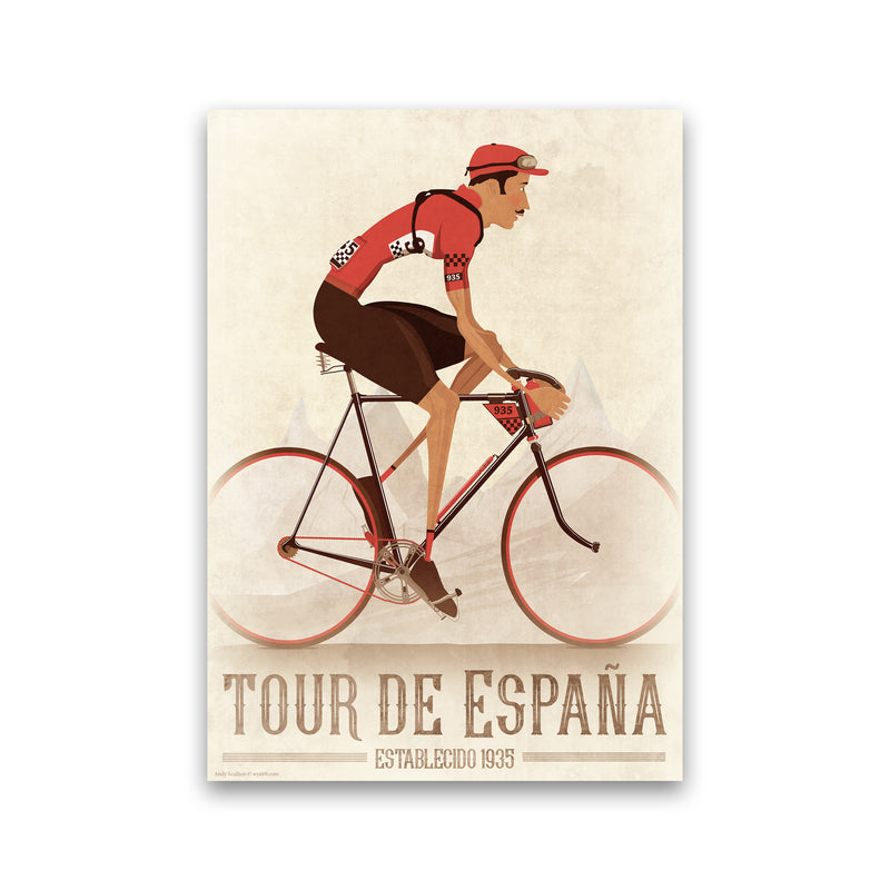 Spanish Tours Cycling Print by Wyatt9 Print Only