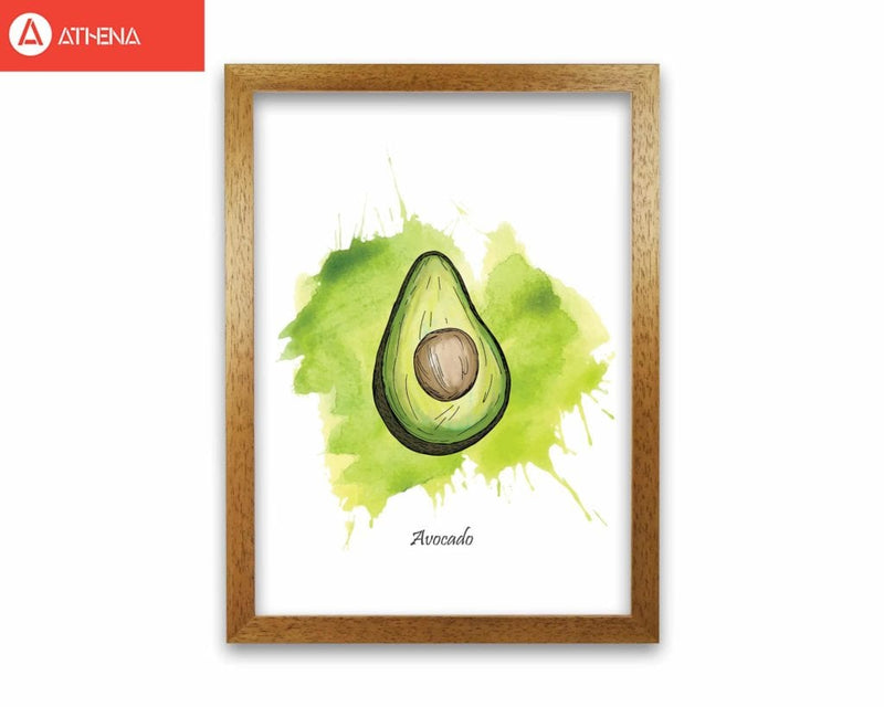 Avocado modern fine art print, framed kitchen wall art