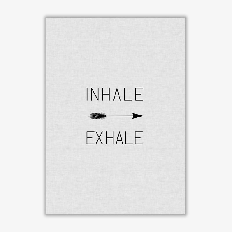 Inhale exhale arrow quote fine art print by orara studio