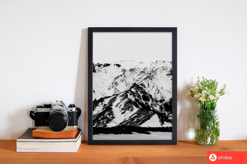 Minimalist mountains fine art print by orara studio, framed botanical &