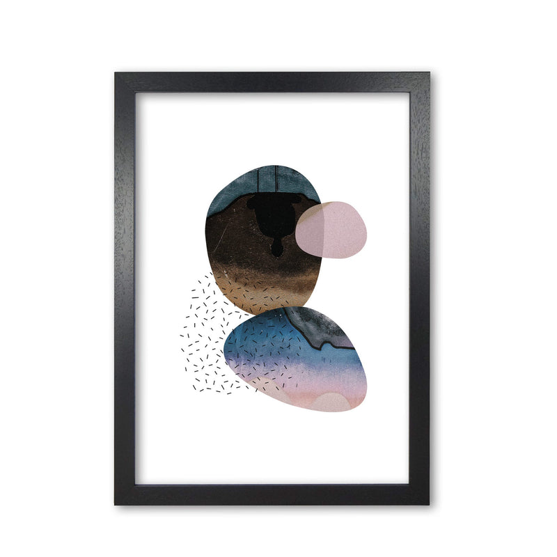 Pastel and sand abstract shapes modern fine art print