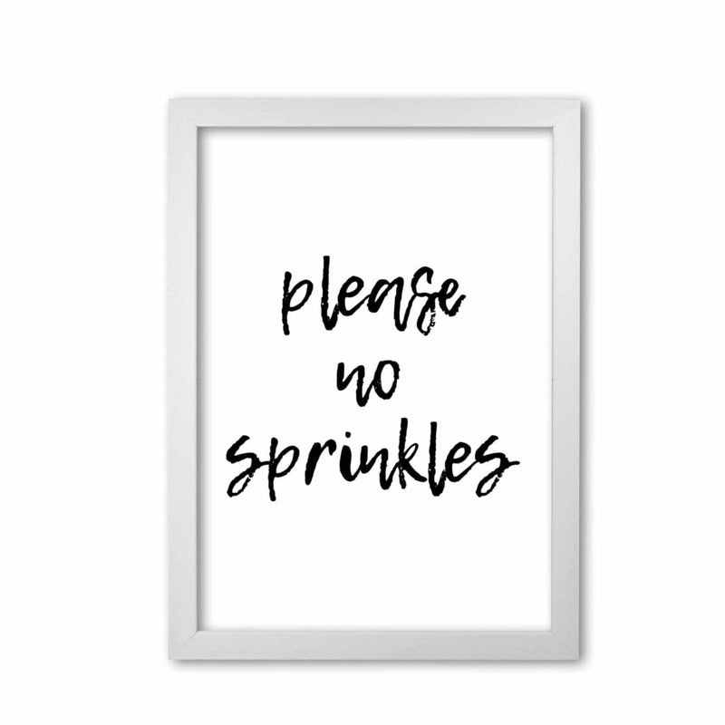 Please no sprinkles, bathroom modern fine art print, framed bathroom wall art