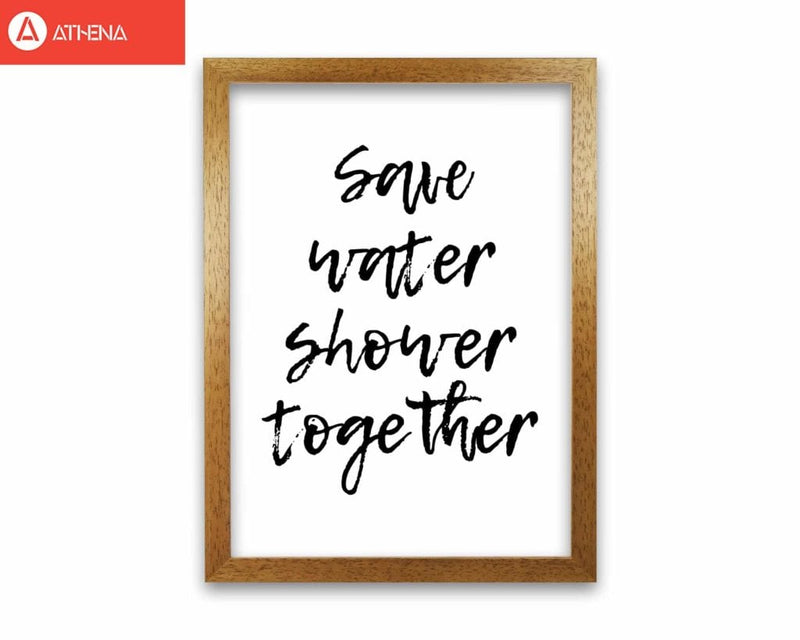 Shower together, bathroom modern fine art print, framed bathroom wall art