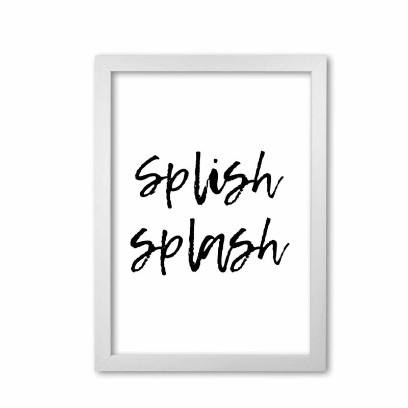 Splish splash, bathroom modern fine art print, framed bathroom wall art