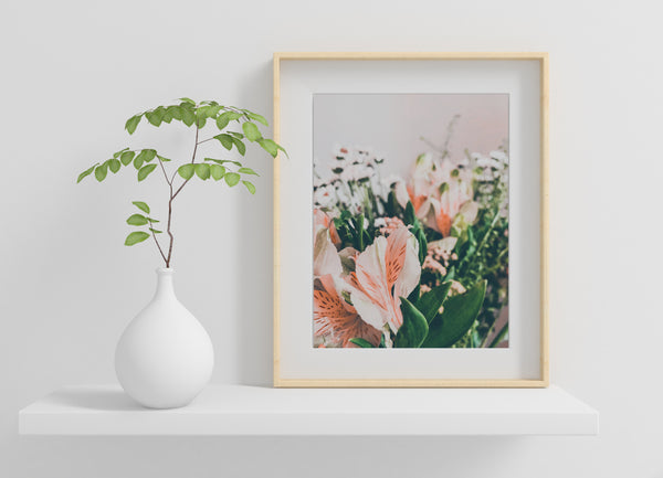 wall art gifts for mothers day - modern floral art print perfect for gifting for mothers day