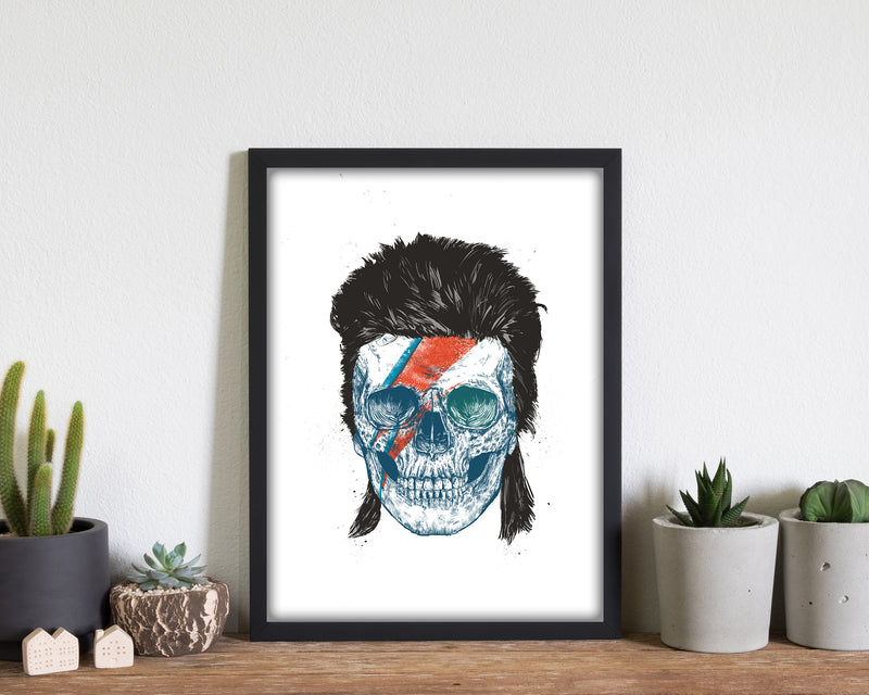 Bowie's Skull Gothic Art Print by Balaz Solti