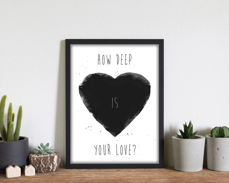 How Deep Is Your Love? Animal Art Print by Balaz Solti