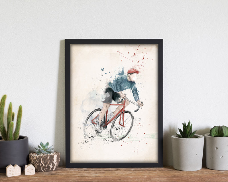 I Want To Ride My Bicycle Art Print by Balaz Solti