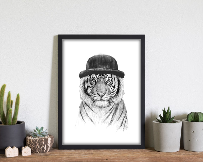 Welcome To The Jungle Tiger Animal Art Print by Balaz Solti