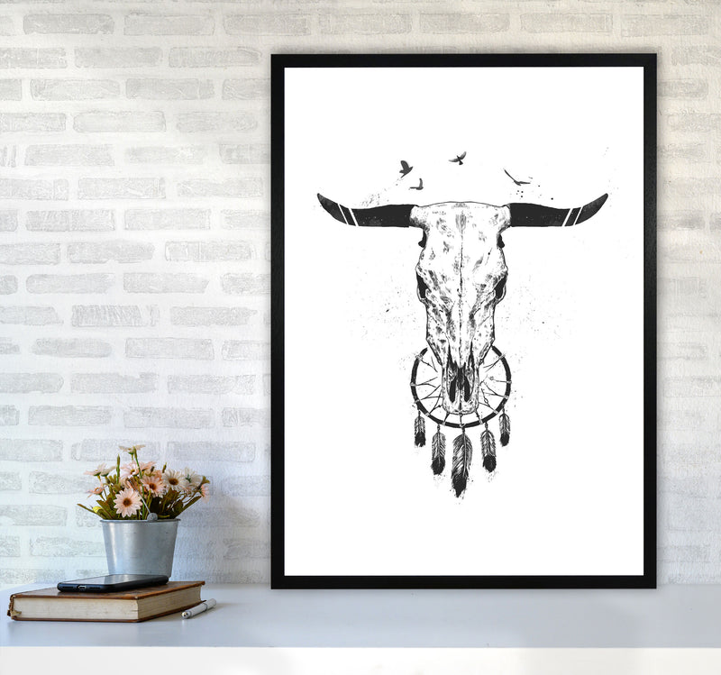 Beautiful Dream B&W Animal Art Print by Balaz Solti A1 White Frame