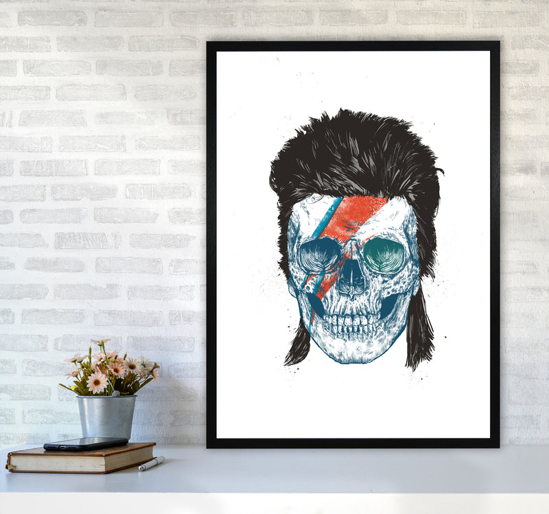 Bowie's Skull Gothic Art Print by Balaz Solti A1 White Frame