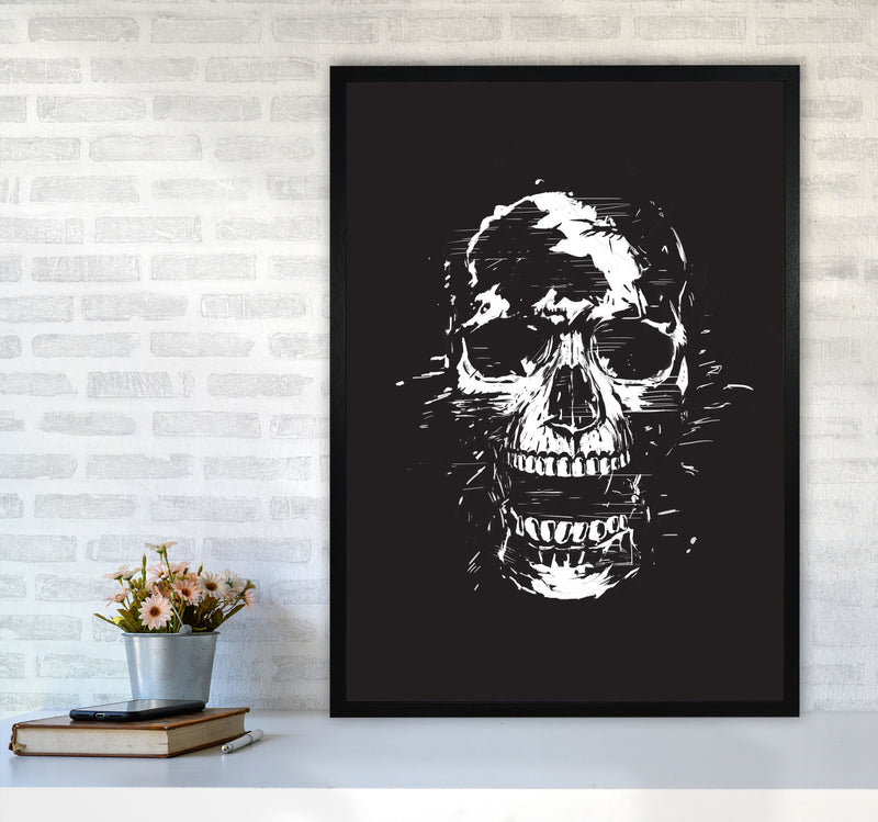 Scream Skull Black by Balaz Solti A1 White Frame