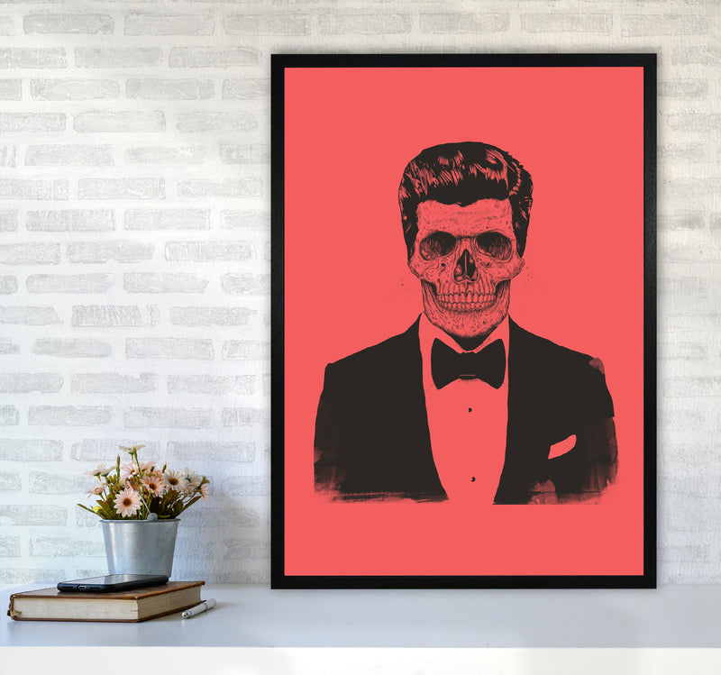 The Party Never Ends Art Print by Balaz Solti A1 White Frame
