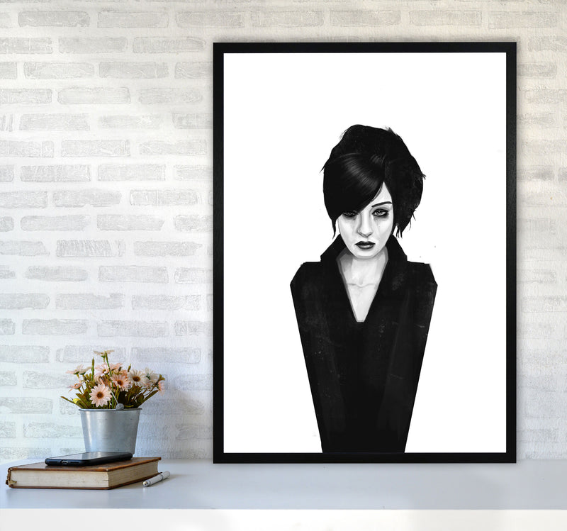 The Widow Art Print by Balaz Solti A1 White Frame