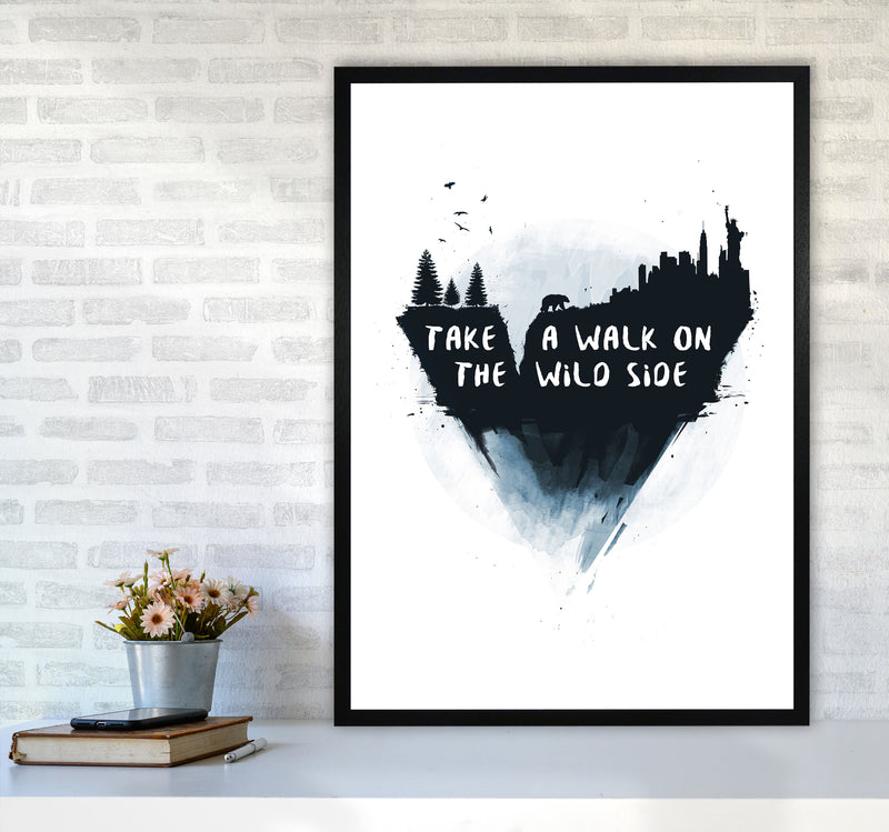 Walk On The Wild Side Art Print by Balaz Solti A1 White Frame