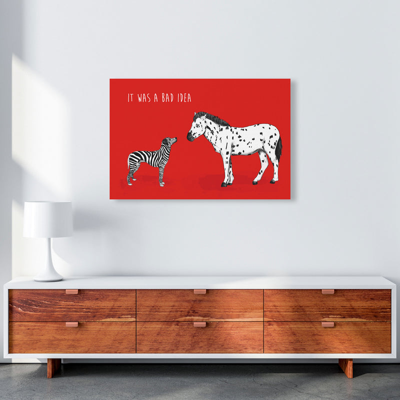 It Was A Bad Idea Humorous Animals Animal Art Print by Balaz Solti A1 Canvas