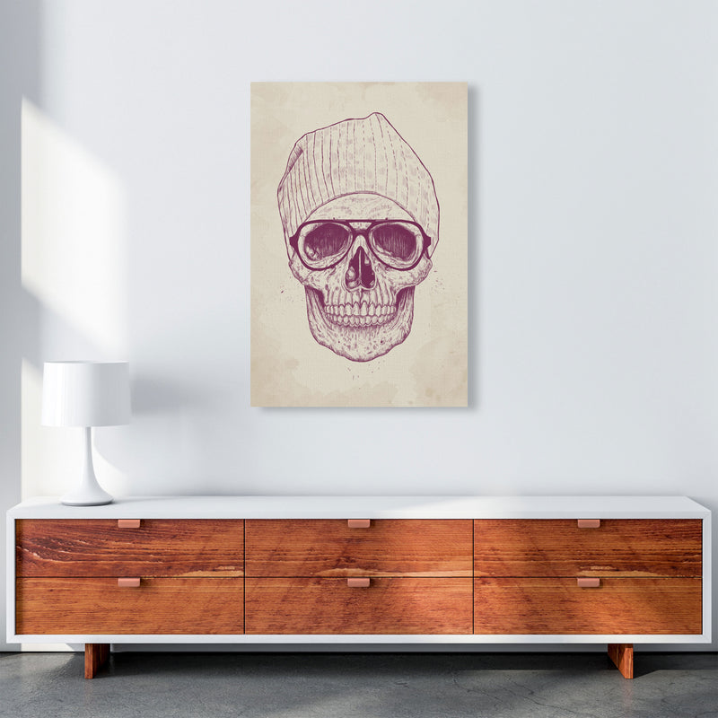 Cool Hipster Skull Gothic Art Print by Balaz Solti A1 Canvas