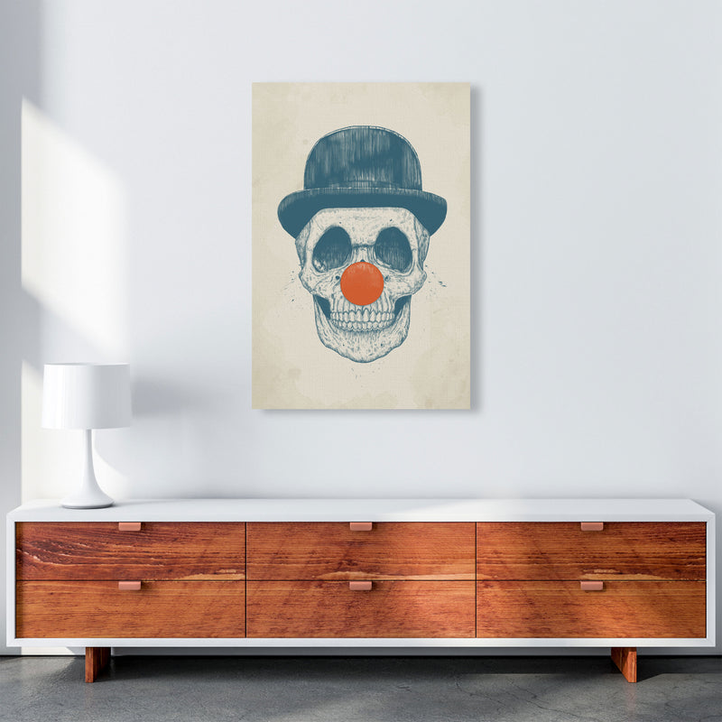 Dead Clown Skull Gothic Art Print by Balaz Solti A1 Canvas