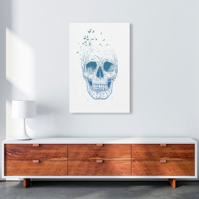 Let Them Fly Skull Gothic Art Print by Balaz Solti A1 Canvas