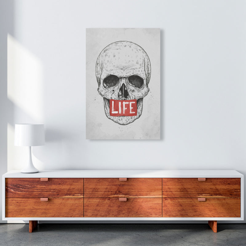 Skull Life Art Print by Balaz Solti A1 Canvas