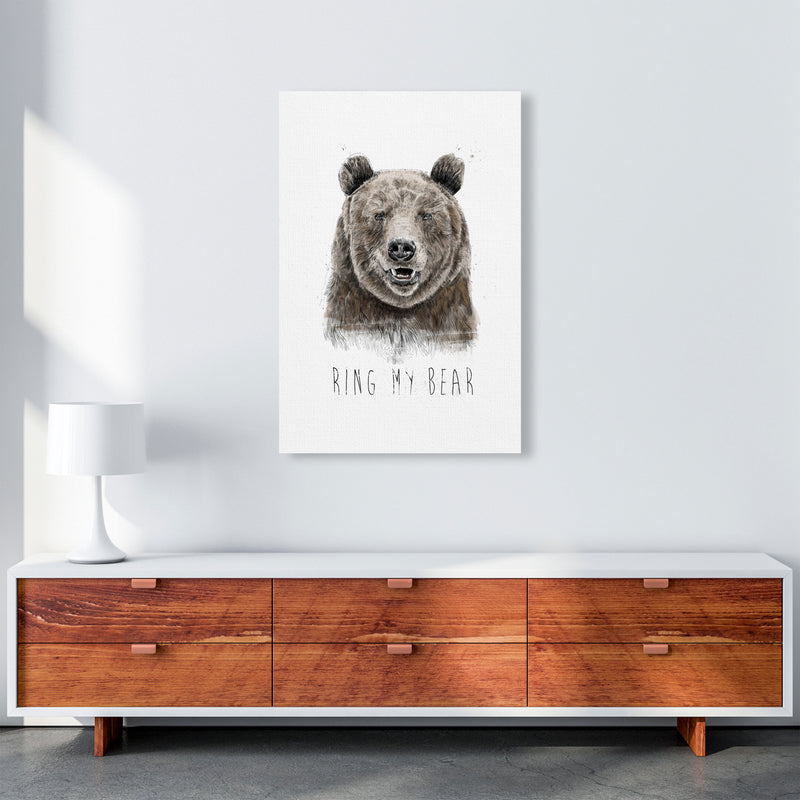 Ring My Bear Animal Art Print by Balaz Solti A1 Canvas