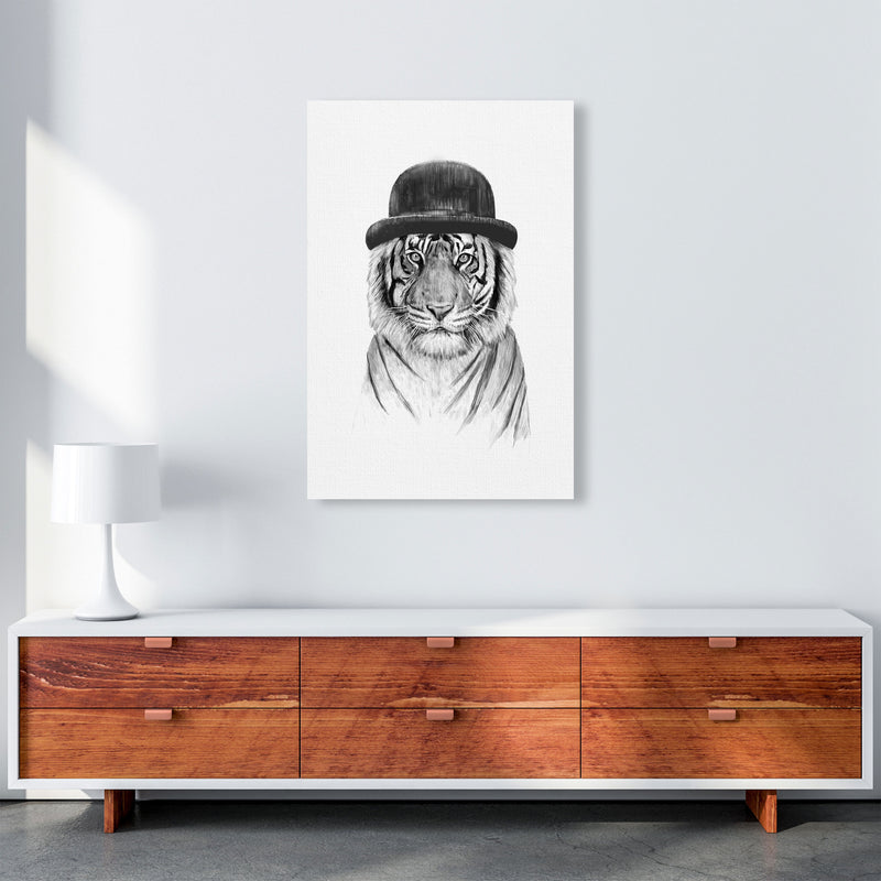 Welcome To The Jungle Tiger Animal Art Print by Balaz Solti A1 Canvas
