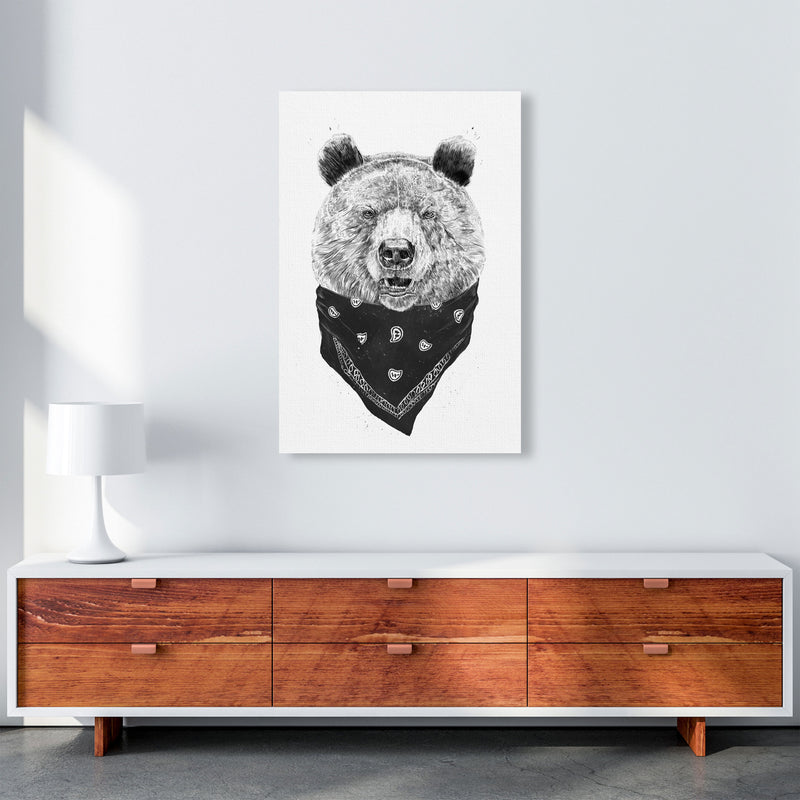 Wild Bear Animal Art Print by Balaz Solti A1 Canvas
