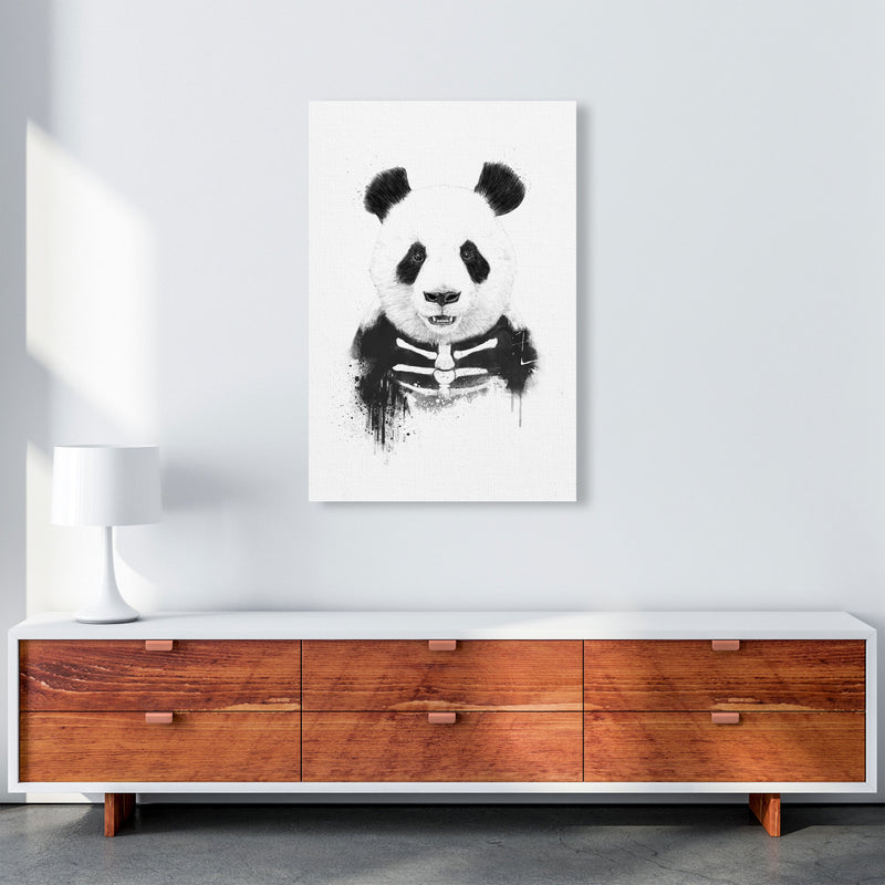 Zombie Panda Animal Art Print by Balaz Solti A1 Canvas