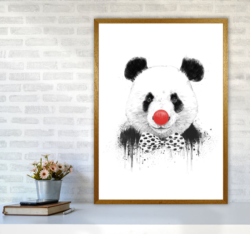 Clown Panda Animal Art Print by Balaz Solti A1 Print Only