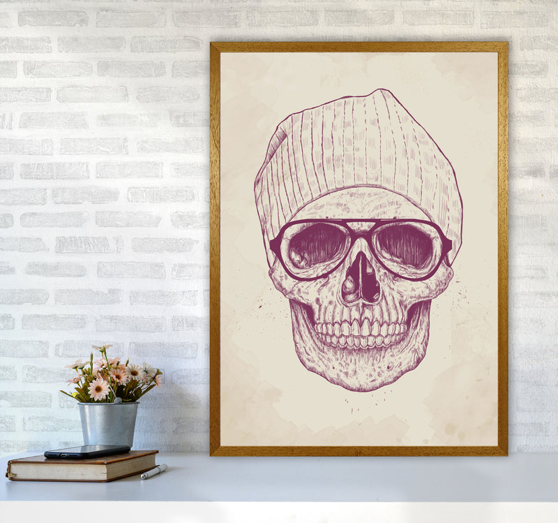 Cool Hipster Skull Gothic Art Print by Balaz Solti A1 Print Only