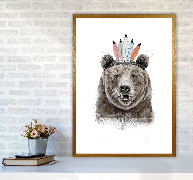 Festival Bear Animal Art Print by Balaz Solti A1 Print Only