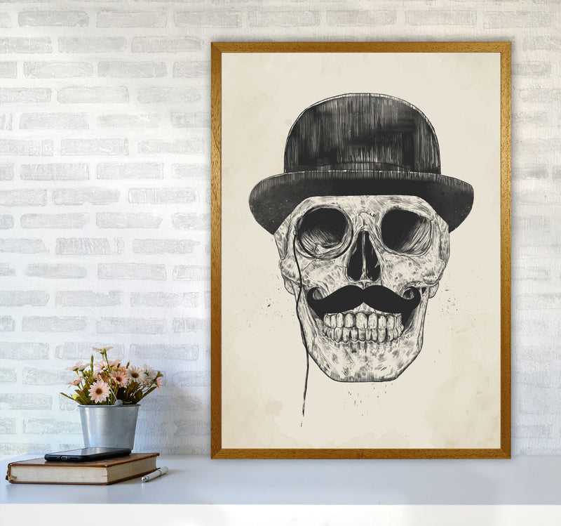 Gentlemen Never Die Skull Art Print by Balaz Solti A1 Print Only
