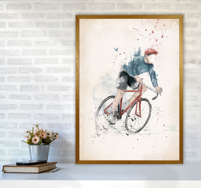 I Want To Ride My Bicycle Art Print by Balaz Solti A1 Print Only