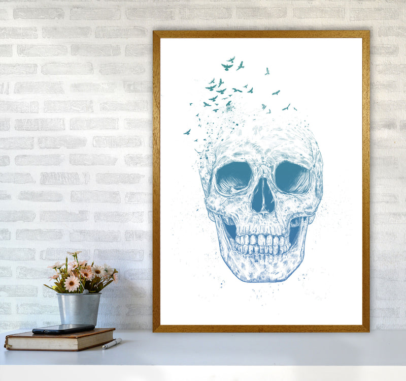 Let Them Fly Skull Gothic Art Print by Balaz Solti A1 Print Only