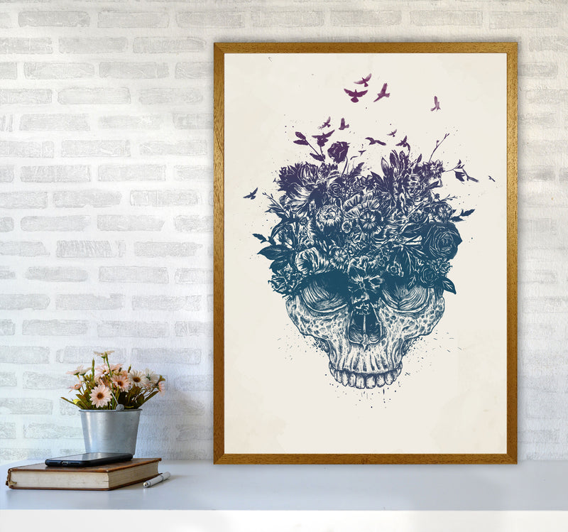 My Head Is A Jungle Skull Art Print by Balaz Solti A1 Print Only