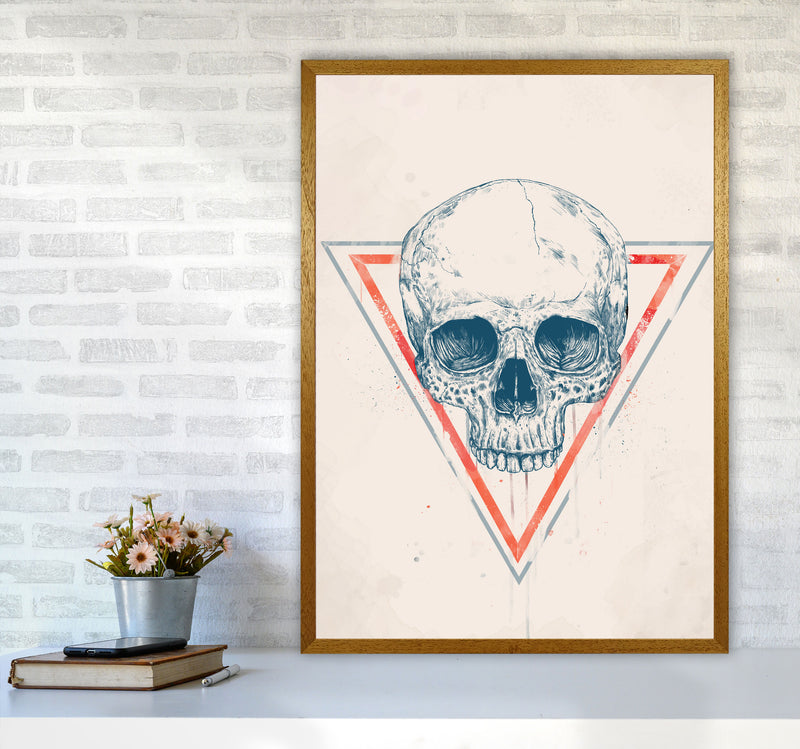 Skull In Triangles Art Print by Balaz Solti A1 Print Only