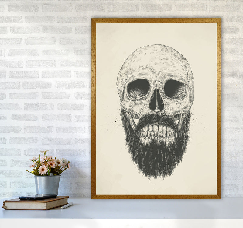 The Beards Not Dead Skull Art Print by Balaz Solti A1 Print Only