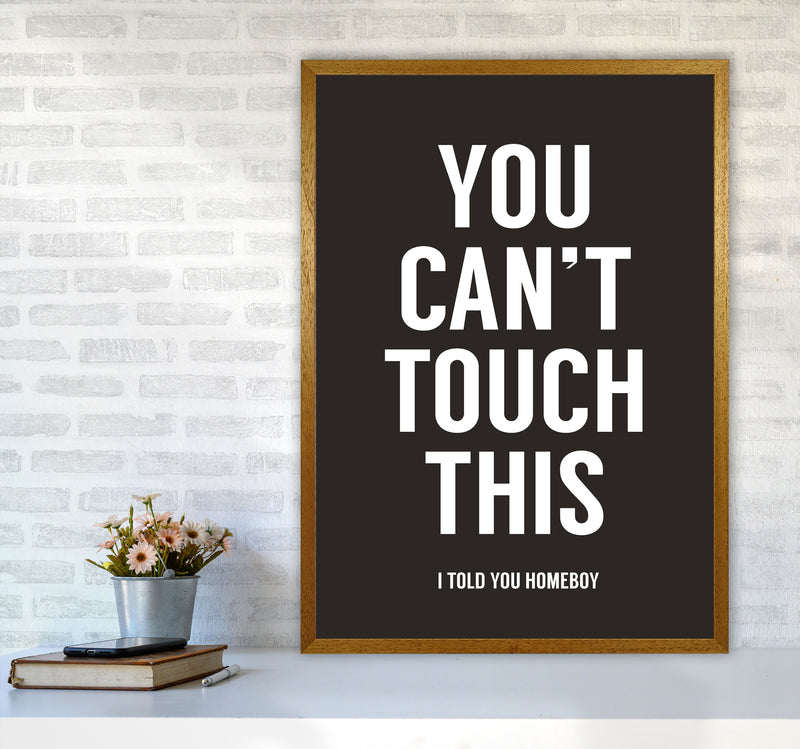 Can't Touch This Quote Art Print by Balaz Solti A1 Print Only