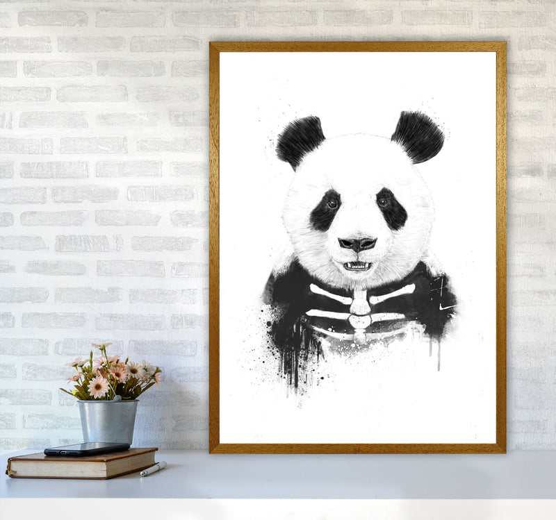 Zombie Panda Animal Art Print by Balaz Solti A1 Print Only