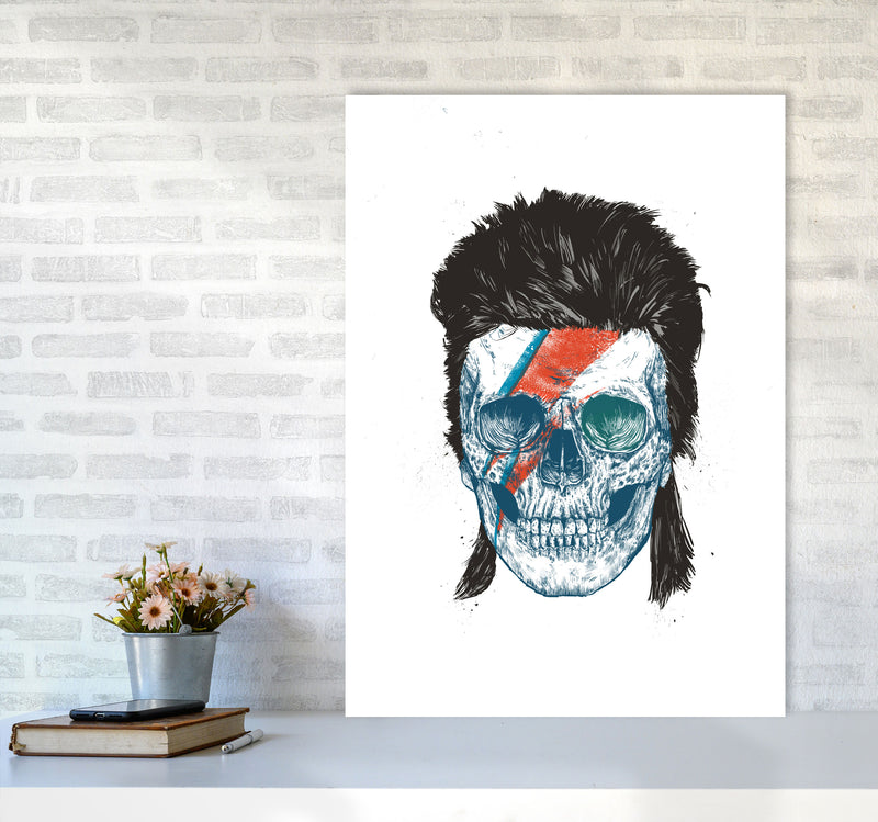 Bowie's Skull Gothic Art Print by Balaz Solti A1 Black Frame